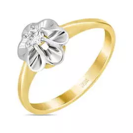 Золотое кольцо c бриллиантами