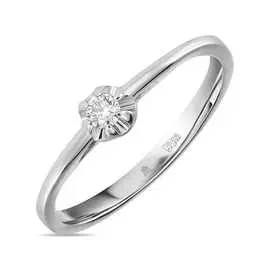 Золотое кольцо c бриллиантом