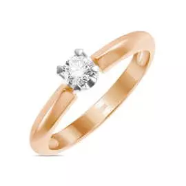 Золотое Кольцо c бриллиантом