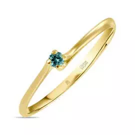 Золотое кольцо c бриллиантом