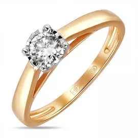 Золотое Кольцо c бриллиантом