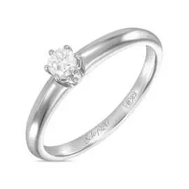 Золотое кольцо c бриллиантом