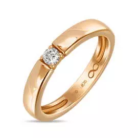 Золотое кольцо c бриллиантом