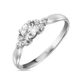 Золотое кольцо c фианитами