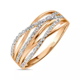 Золотое кольцо c фианитами