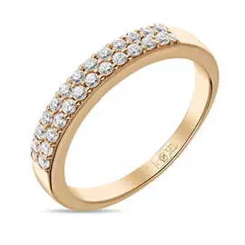 Золотое кольцо c фианитами