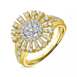 Золотое Кольцо c фианитами