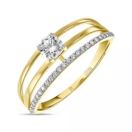 Золотое кольцо c фианитами