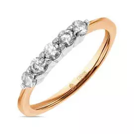 Золотое кольцо c фианитами