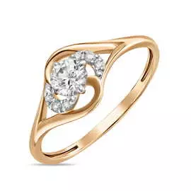 Золотое Кольцо c фианитами