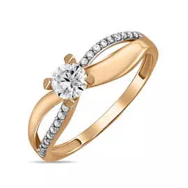 Золотое Кольцо c фианитами