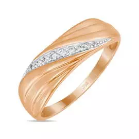 Золотое кольцо c фианитами