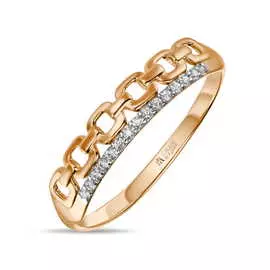 Золотое кольцо c фианитами