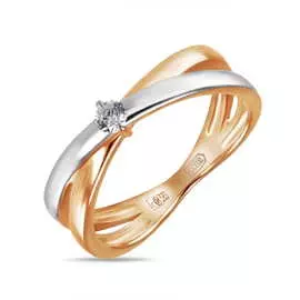 Золотое кольцо c фианитом