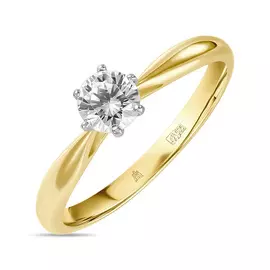 Золотое кольцо c фианитом