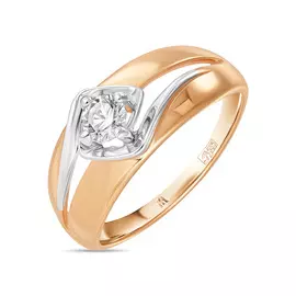 Золотое кольцо c фианитом