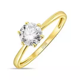 Золотое кольцо c фианитом