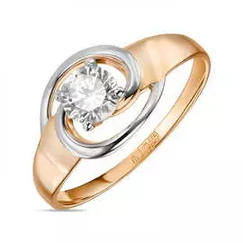 Золотое кольцо c фианитом