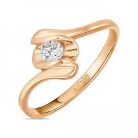 Золотое кольцо c фианитом