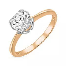 Золотое кольцо c фианитом