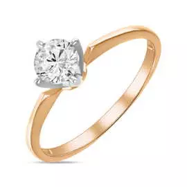 Золотое кольцо c фианитом