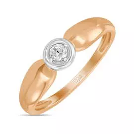 Золотое кольцо c фианитом