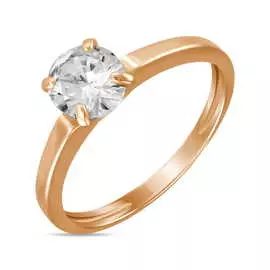 Золотое кольцо c фианитом