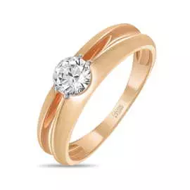 Золотое кольцо c фианитом