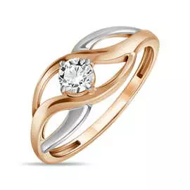 Золотое кольцо c фианитом