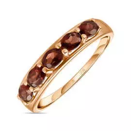 Золотое кольцо c гранатами
