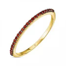 Золотое кольцо c гранатами