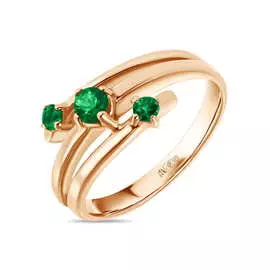 Золотое Кольцо c изумрудами