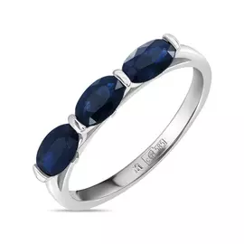 Золотое кольцо c сапфирами