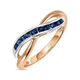 Золотое Кольцо c сапфирами