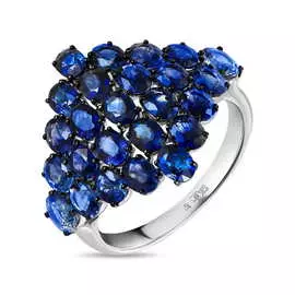 Золотое кольцо c сапфирами