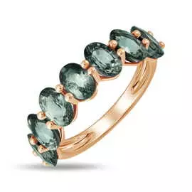 Золотое кольцо c сапфирами