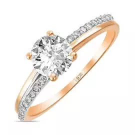 Золотое Кольцо c фианитами