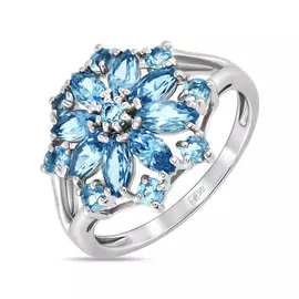 Золотое кольцо c топазами