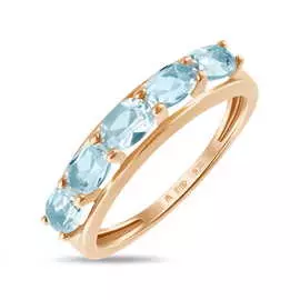 Золотое Кольцо c топазами