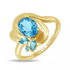 Золотое Кольцо c топазом