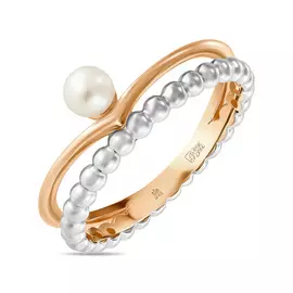 Золотое кольцо c жемчугом