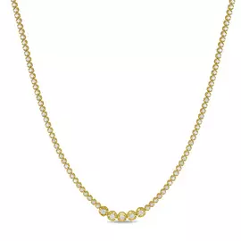 Золотое колье c бриллиантами