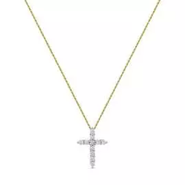 Золотое колье c бриллиантами