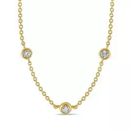 Золотое колье c бриллиантами