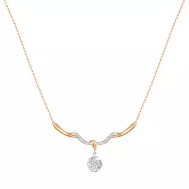 Золотое колье c бриллиантами