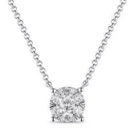 Золотое колье c бриллиантами