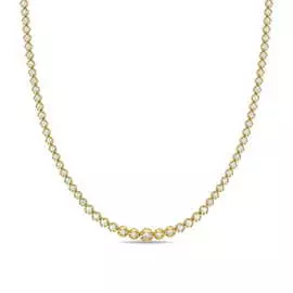 Золотое колье c бриллиантами