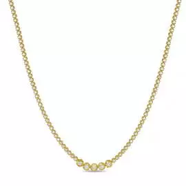 Золотое колье c бриллиантами