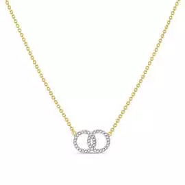 Золотое колье c бриллиантами