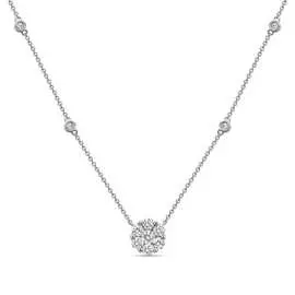 Золотое колье c бриллиантами